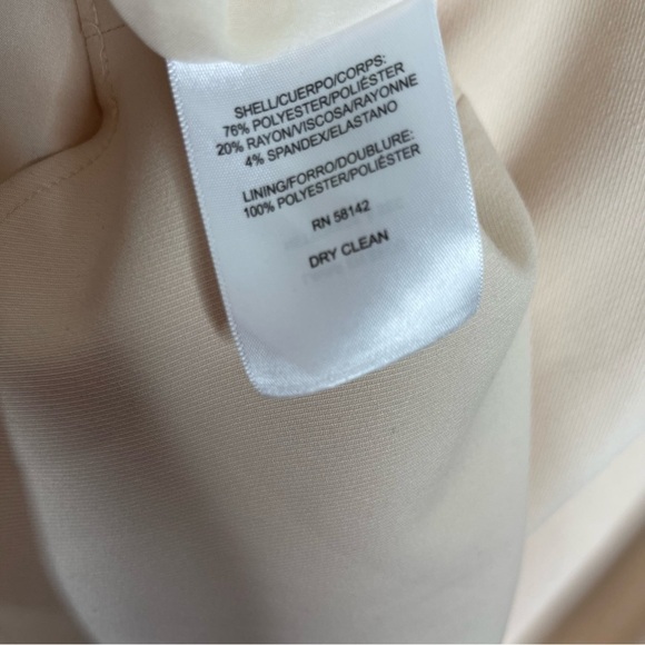 Gal Meets Glam Oatmeal Lydia Double Face Twist Short Sleeve Dress Women's Size 4 - Picture 5 of 9